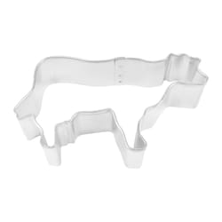 R&M International Corp 2 in. W X 4 in. L Cow Cookie Cutter Silver 1 pc