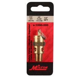 Milton Safety Valve 1/4 in. 1 pc