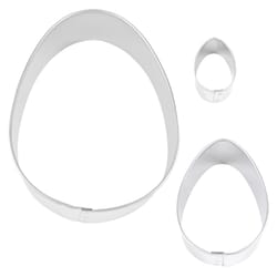 R&M International Silver Steel Cookie Cutter Set