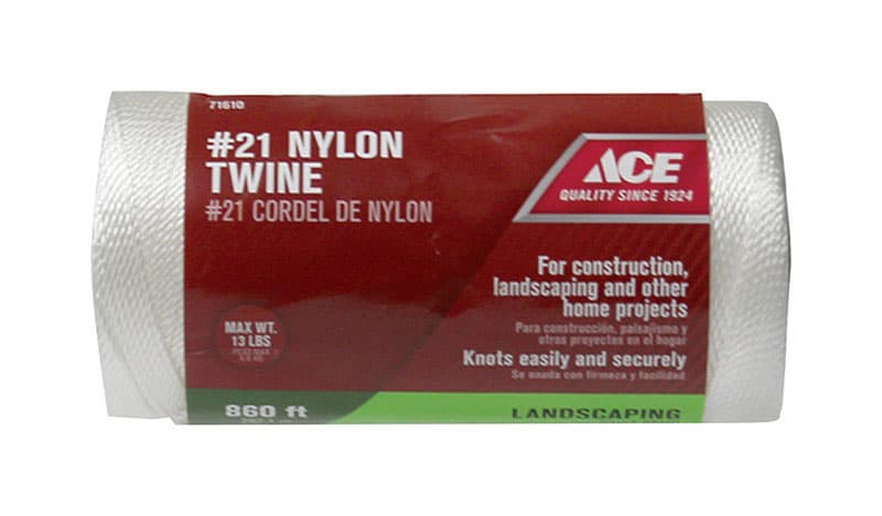 Ace 21 in. D X 860 ft. L White Twisted Nylon Twine Ace 21 in. D X 860 ft. L White Twisted Nylon Twine