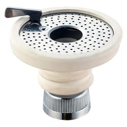 PlumbCraft Dual Thread White Screw-On Aerator With Spray
