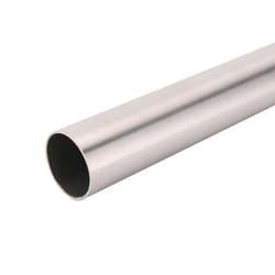 John Sterling Pro HD 96 in. L X 1-3/8 in. D Brushed Nickel Steel Heavy Duty Closet Rod