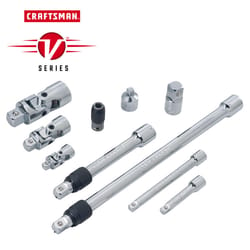 Craftsman V-Series 1/4, 3/8 and 1/2 in. drive S Socket Accessory Set 10 pc