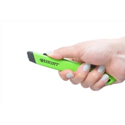 Westcott Self-Retracting Safety Knife Green 1 pc