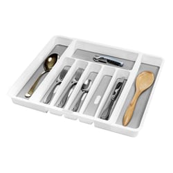 Madesmart 2 in. H X 13 in. W X 16 in. D Plastic Adjustable Silverware Tray