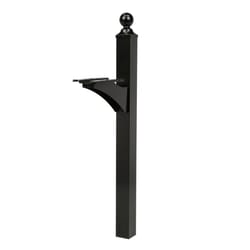 Architectural Mailboxes Landover 56.4 in. Powder Coated Black Aluminum/Steel Mailbox Post