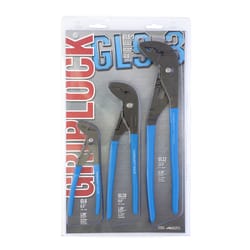 Channellock Griplock 3 pc Steel Pliers Set 6.5, 9.5 and 12.5 in. L