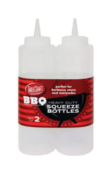 TableCraft BBQ Clear Polyethylene Squeeze Bottles