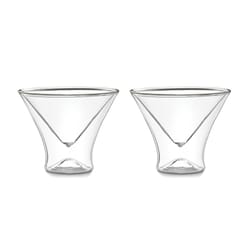 Outset Clear Borosilicate Glass Martini Glass