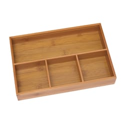 Lipper International 1.75 in. H X 7.875 in. W X 11.625 in. D Bamboo Drawer Organizer