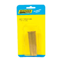 Seachoice Brass 3 in. L X 1 in. W Drain Tube