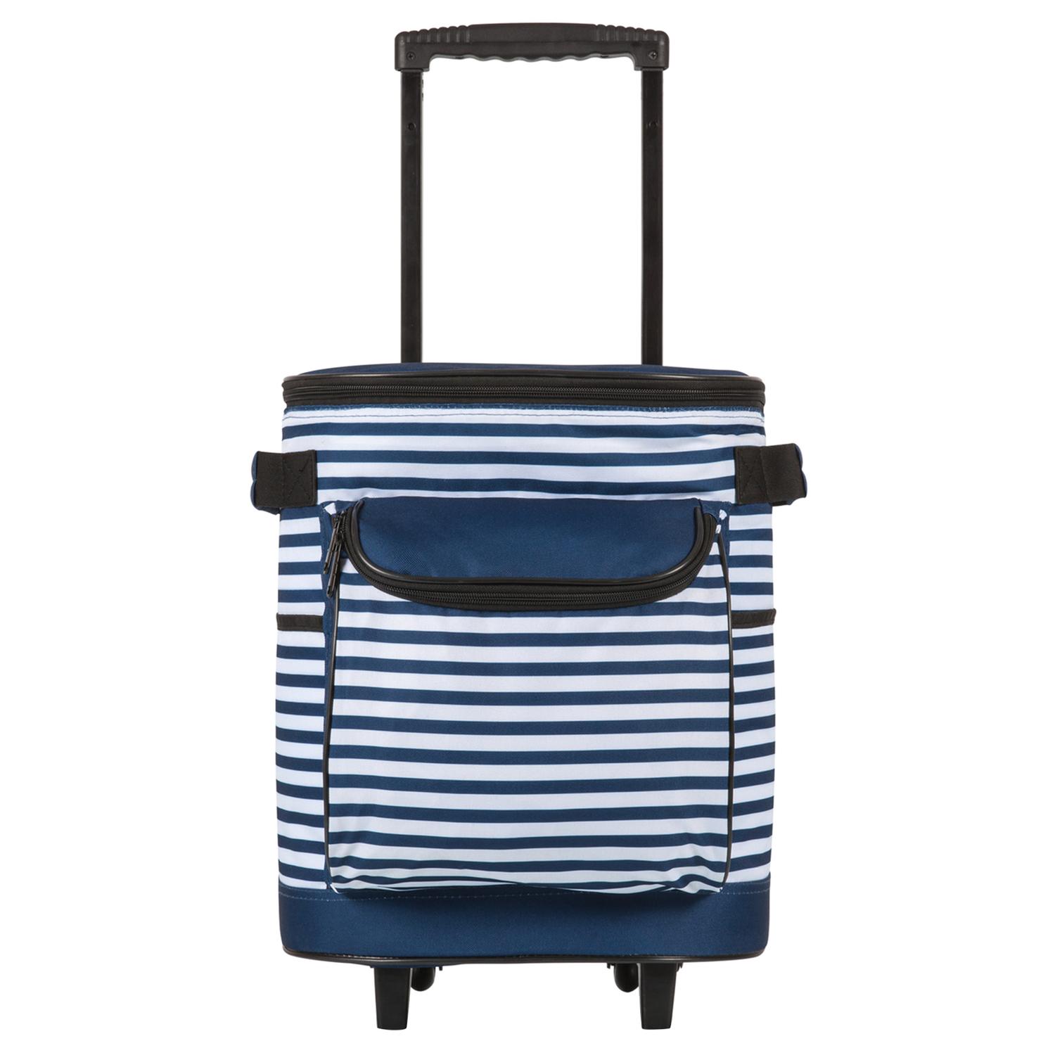 Picnic Time Navy 26 qt Roller Cooler Sansujyuku sansujyuku.com