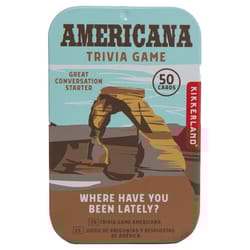 Kikkerland Americana Trivia Game Multicolored
