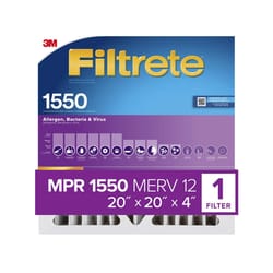 Filtrete 20 in. W X 20 in. H X 4 in. D Polyester 12 MERV Pleated Allergen Air Filter 1 pk
