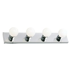 Design House Polished Chrome 4 lights Vanity Light Surface