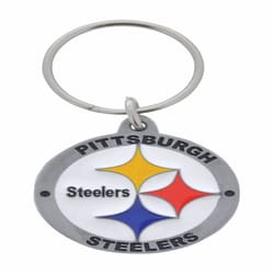 HILLMAN NFL Tempered Steel Silver Split Ring Keychain