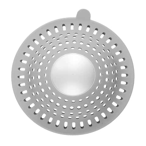 1pc Shower Drain Hair Catcher Cover Strainer, Stall Drain Protector Cover,  Stainless Steel