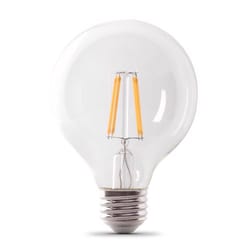Feit G25 E26 (Medium) LED Bulb Soft White 40 Watt Equivalence 1 pk