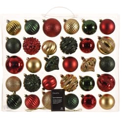 Decoris Multicolored Bauble Ornaments