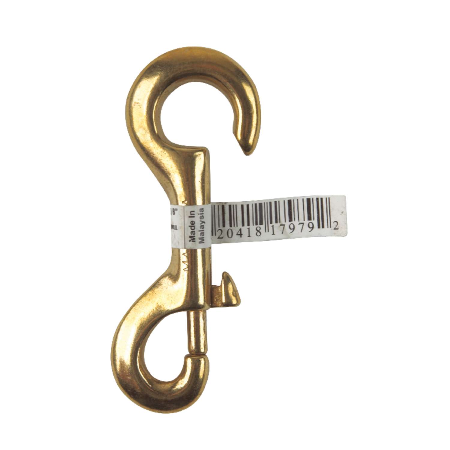 Campbell 3/8 in. D X 313/32 in. L Polished Bronze Open Eye Bolt Snap