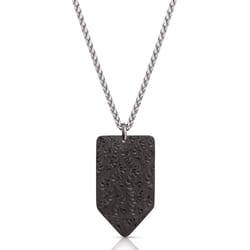 Montana Silversmiths Men's American Made Strength Flag Black/Silver Necklace Metal One Size Fits Mos