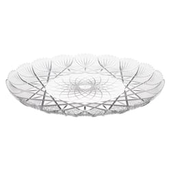 Arrow Home Products Clear Plastic Scalloped Plate 13 in. D 1 pk