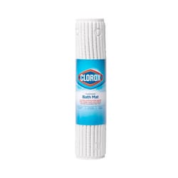 Duck Clorox 36 in. L X 17 in. W White PVC Bath Mat Latex Free