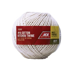 Ace 16 in. D X 350 ft. L White Twisted Cotton Twine