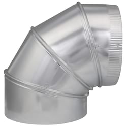 Imperial 9 in. D X 9 in. D Adjustable 90 deg Galvanized Steel Furnace Pipe Elbow