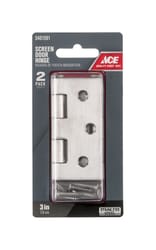 Ace 2-1/2 in. L Stainless Steel Screen Door Hinge 2 pk