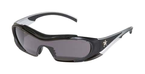 North Safety Tectonic Safety Glasses - Black Frame - Gray Anti-Fog