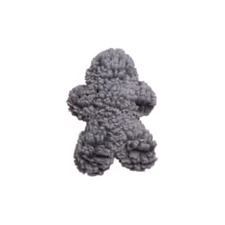 HuggleHounds HuggleFleece Gray Fleece Man Pet Toy Medium 1 pk