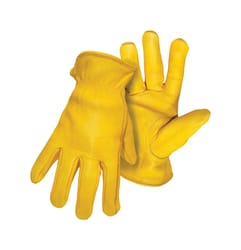Boss Men's Indoor/Outdoor Driver Gloves Yellow L 1 pair
