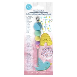 R&M International Corp Multicolored Silicone/Stainless Steel Decorating Scribe Tool