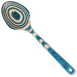 Totally Bamboo Baltique Mykonos Blue/Natural Birch Wood Serving Spoon