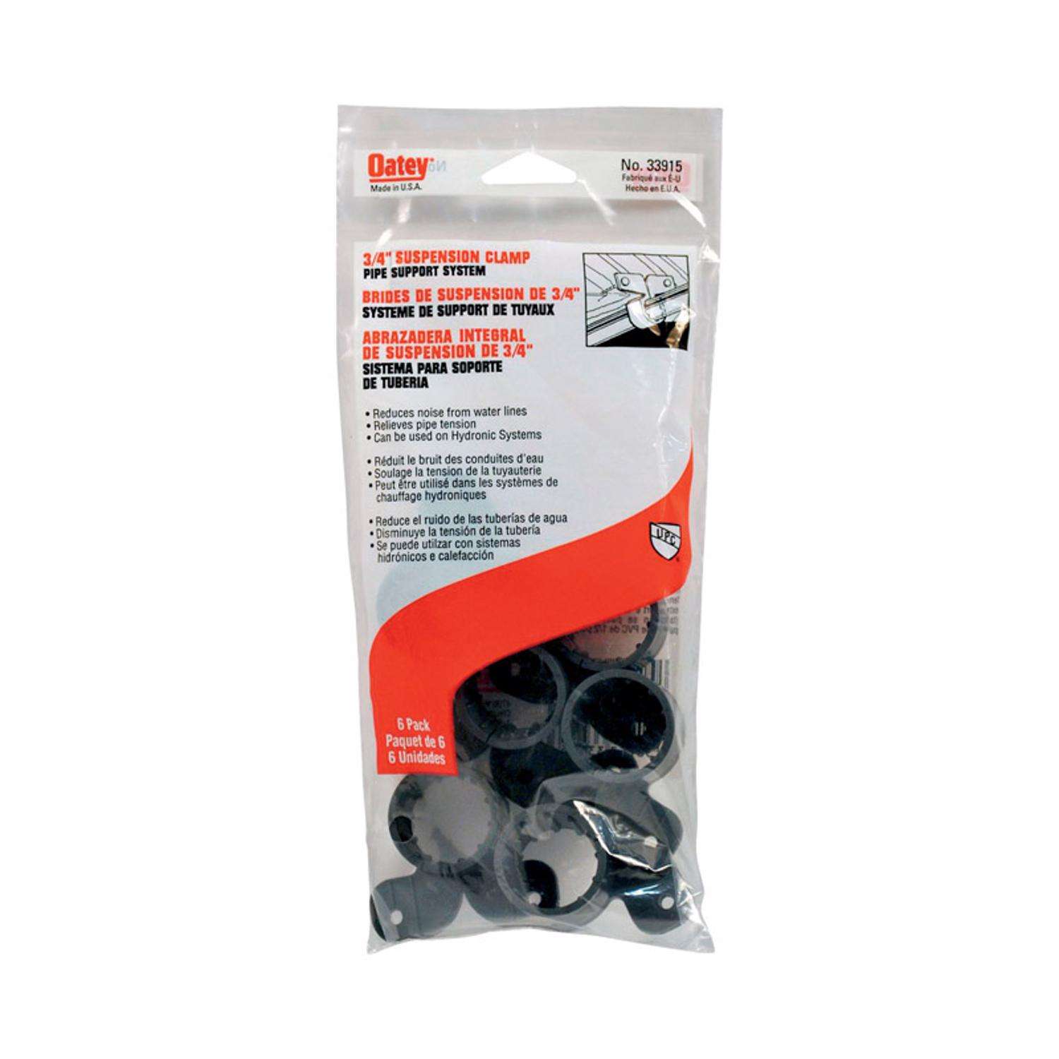 Oatey 3/4 in. Gray Polypropylene Suspension Pipe Clamps Ace Hardware