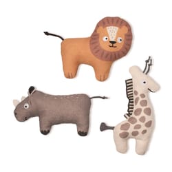 Pet Shop by Fringe Studio Assorted Cotton Feeling Wild Dog Toy 3 pk