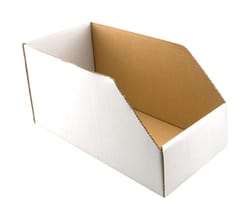 6 in. H X 4-1/2 in. W X 12 in. D White Cardboard Accessory Box Display