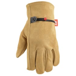 Ace L Suede Cowhide Driver Brown Gloves
