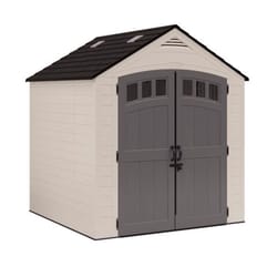 Suncast Cloverdale 7 ft. x 7 ft. Resin Horizontal Peak Storage Shed with Floor Kit