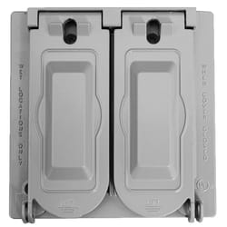 Sigma Electric Square Die-Cast Metal 2 gang 4.75 in. H X 4.75 in. W Universal Cover