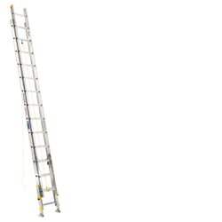 Werner Equalizer 28 ft. H Aluminum Extension Ladder Type II 225 lb. capacity 14-28 ft.