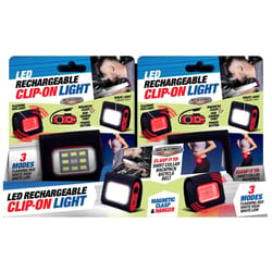Blazing LEDz Black/Red LED COB Clip Light