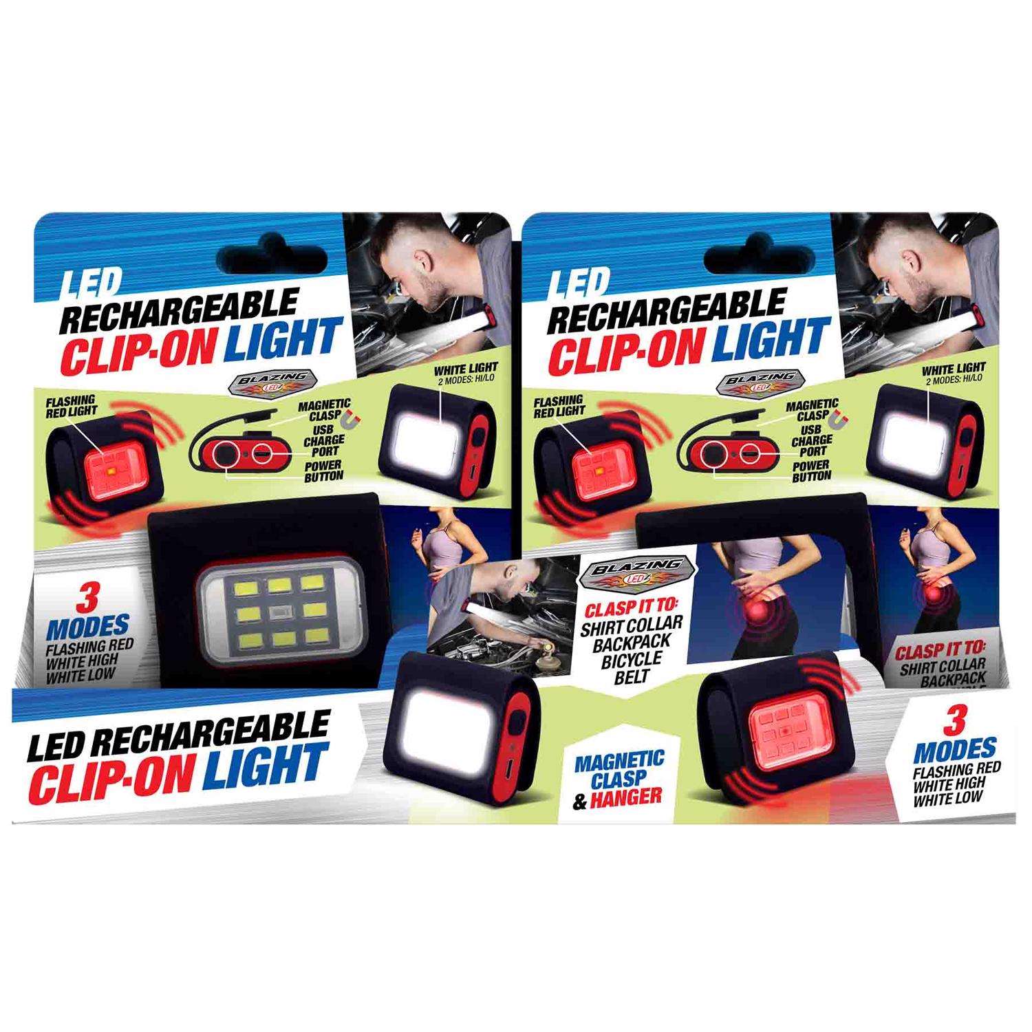 Blazing LEDz Black/Red LED COB Clip Light Ace Hardware