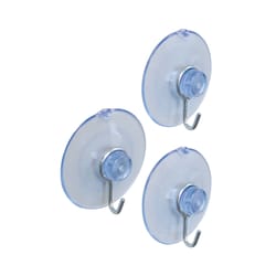 Crawford Medium Plastic Suction Cup 1.6 in. L 3 pk