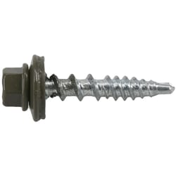 HILLMAN Power Pro No. 10 Ga. X 1 in. L Hex Drive Washer Head Coarse Roofing Screws