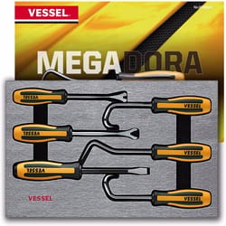 Vessel MegaDora 6 pc Body Clip and Rivet Removal Set