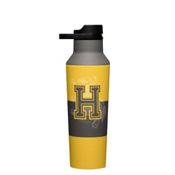 Corkcicle Sport Canteen 20 oz Harry Potter Gray/Yellow BPA Free Insulated Water Bottle