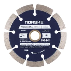 Norske 4-1/2 in. D X 5/8 and 7/8 in. Diamond Segmented Rim Diamond Saw Blade 1 each