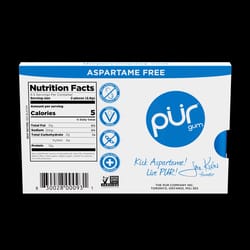 PUR Sugar Free Peppermint Chewing Gum 1 pk 9 pc